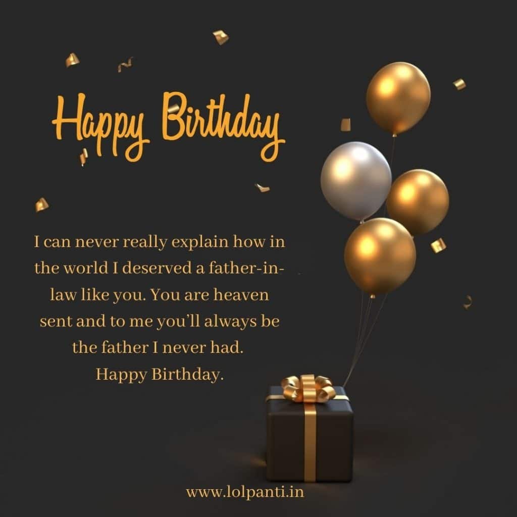 father in law birthday messages
