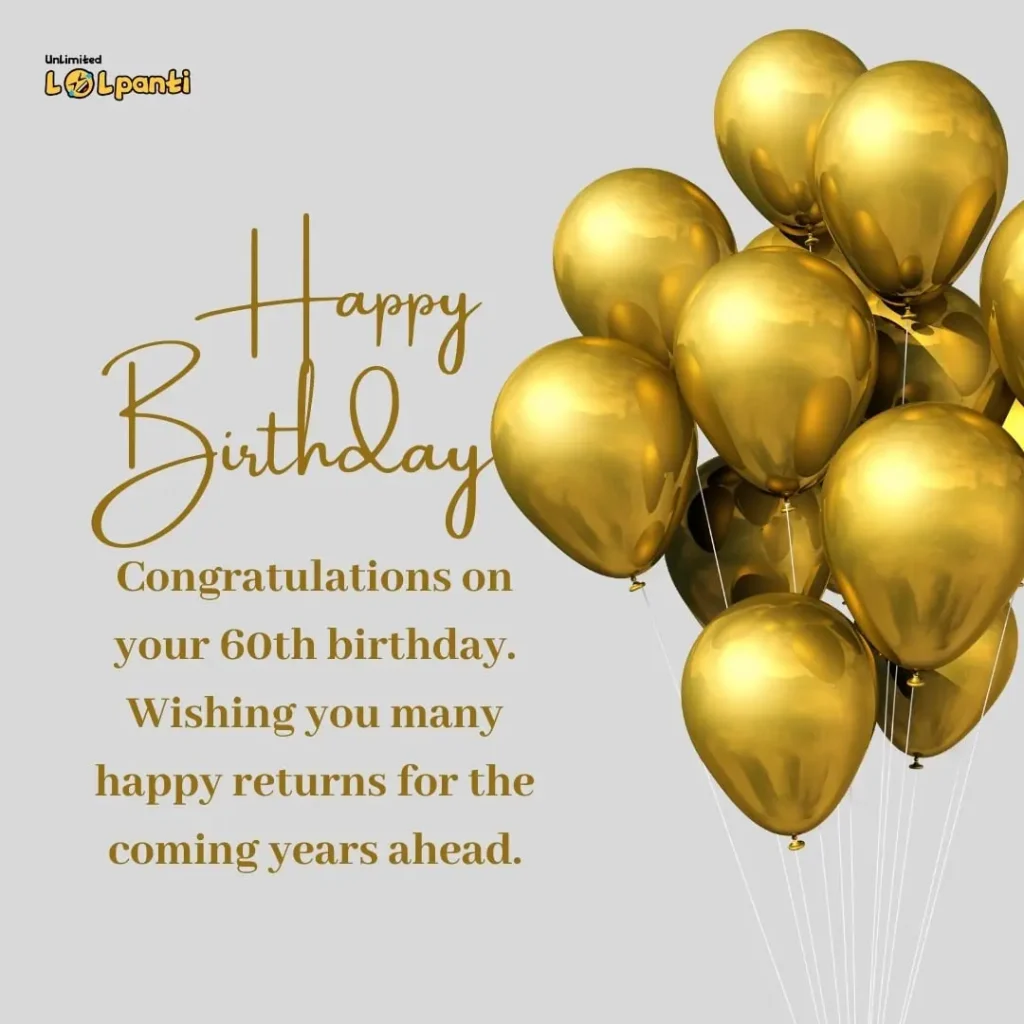 60th birthday wishes