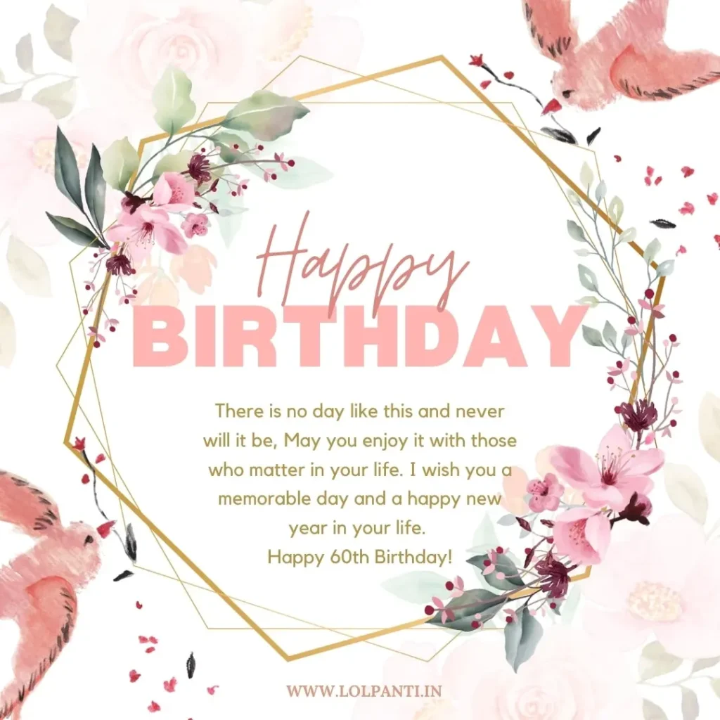 birthday message for 60th birthday