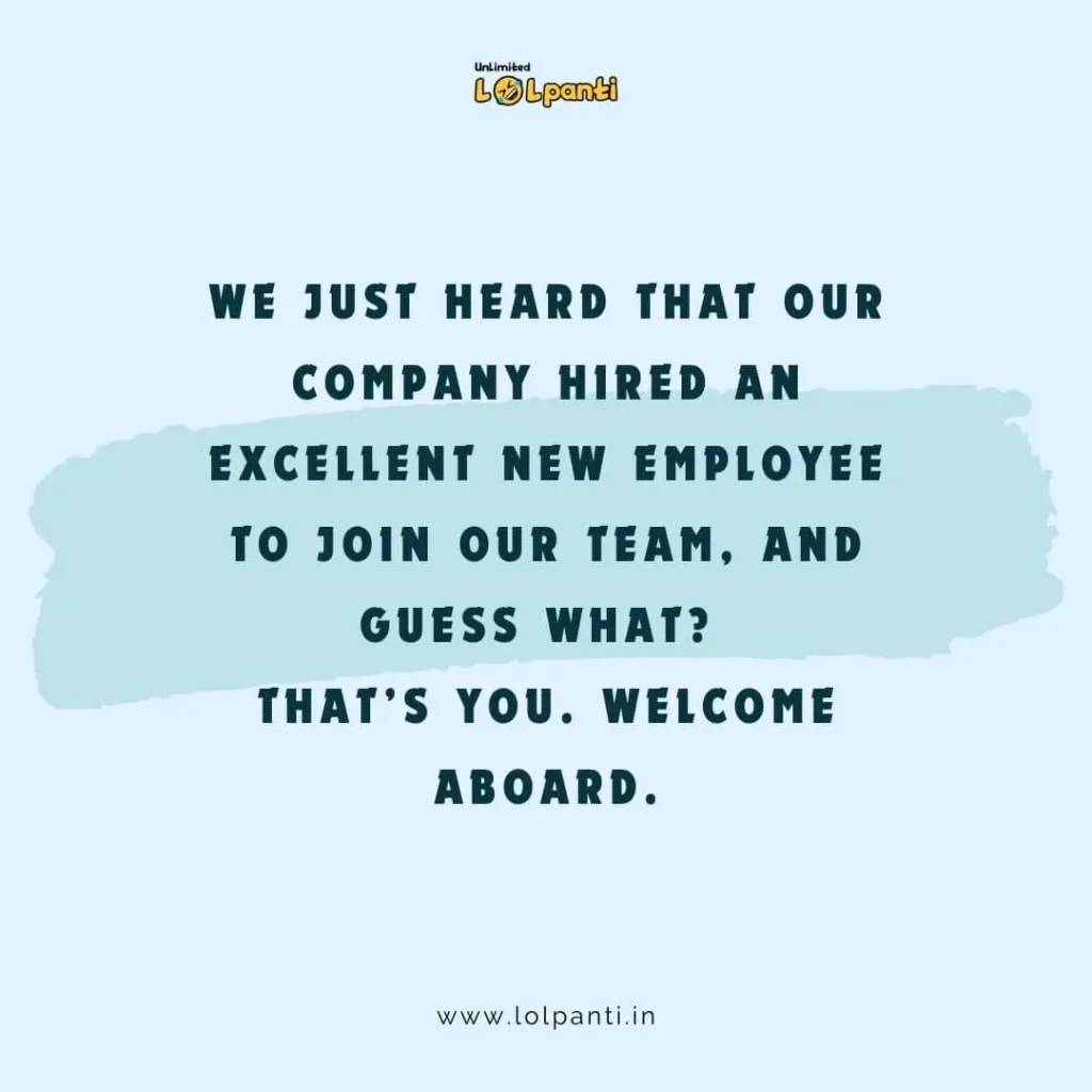 best welcome note	