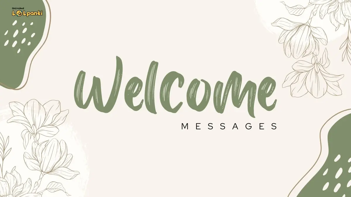 best welcome messages
