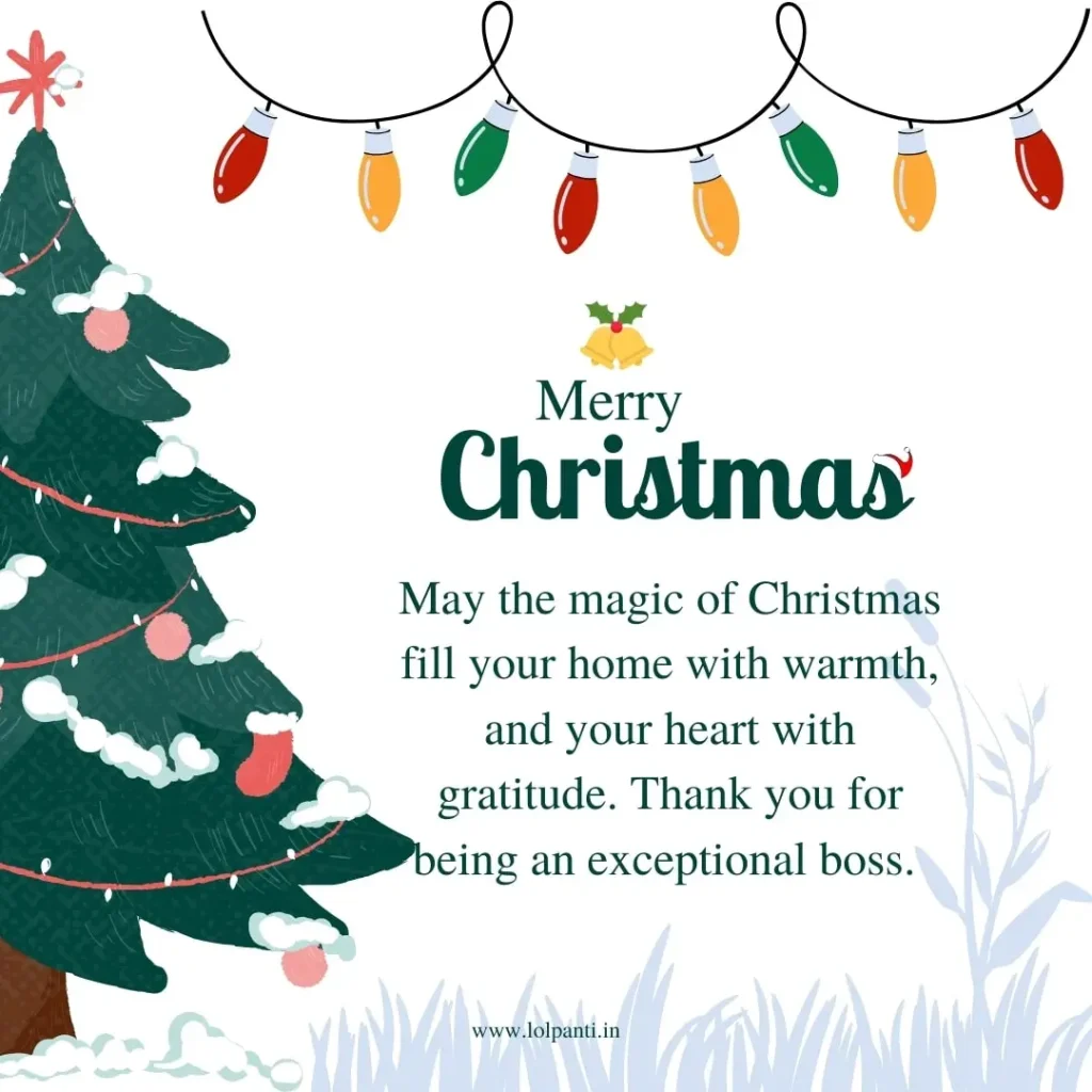 christmas wishes for boss