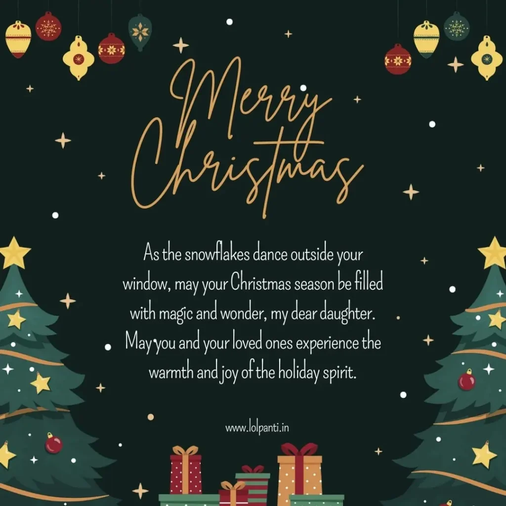 xmas greetings for daughter