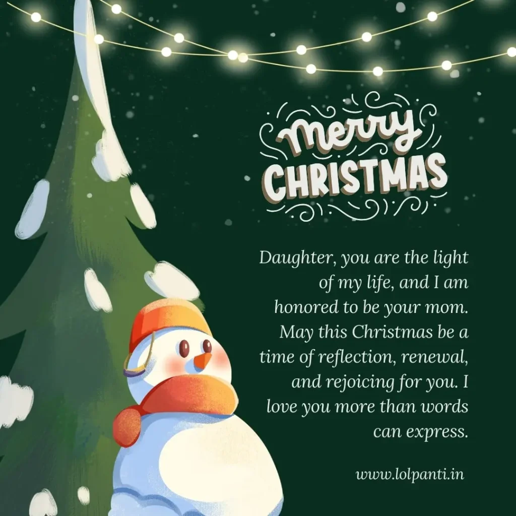 xmas greetings for daughter
