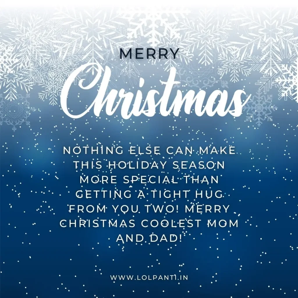 christmas wishes for parents