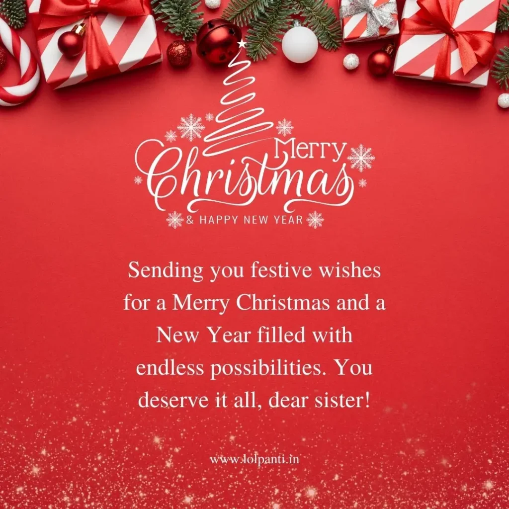 christmas wishes for sister image