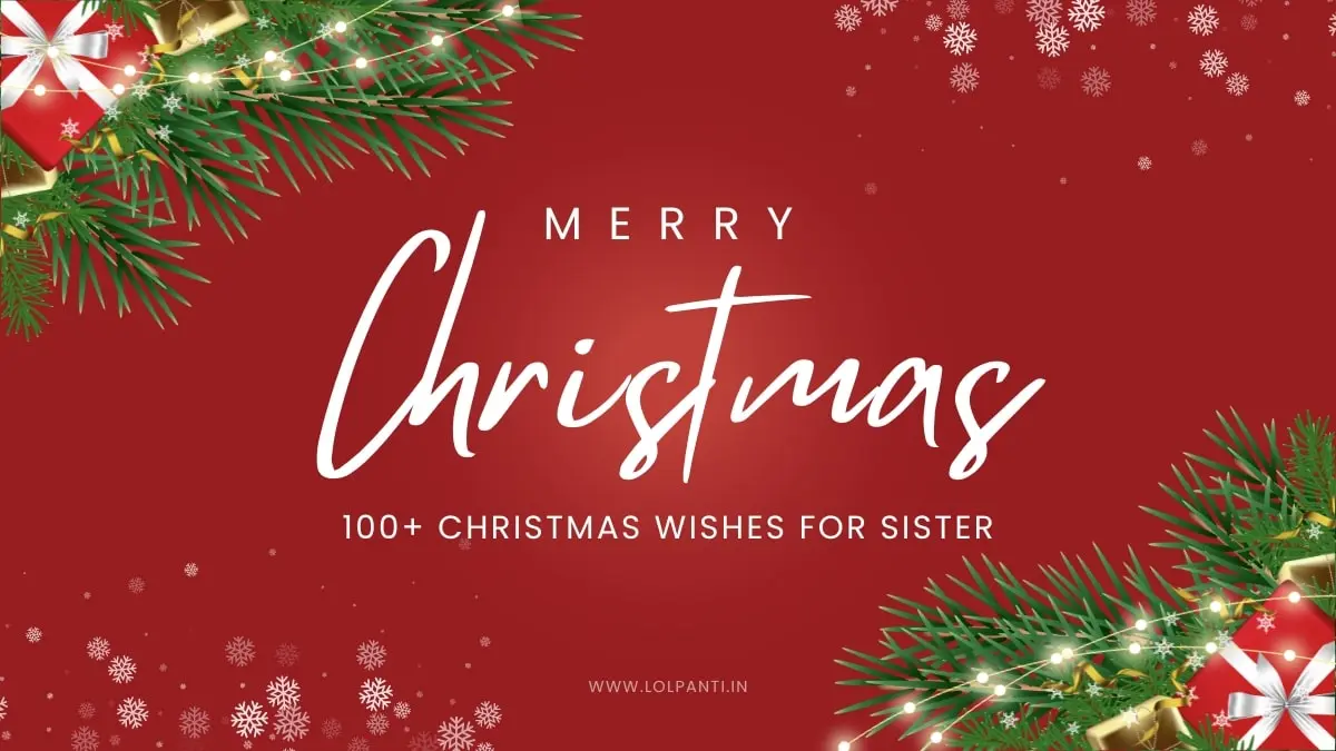 christmas wishes for sister