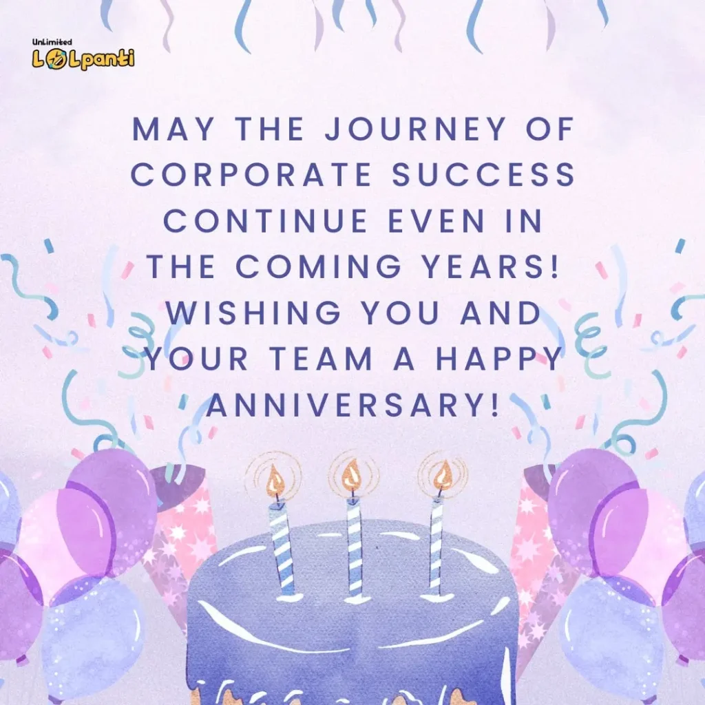 congratulation on new milestone of company