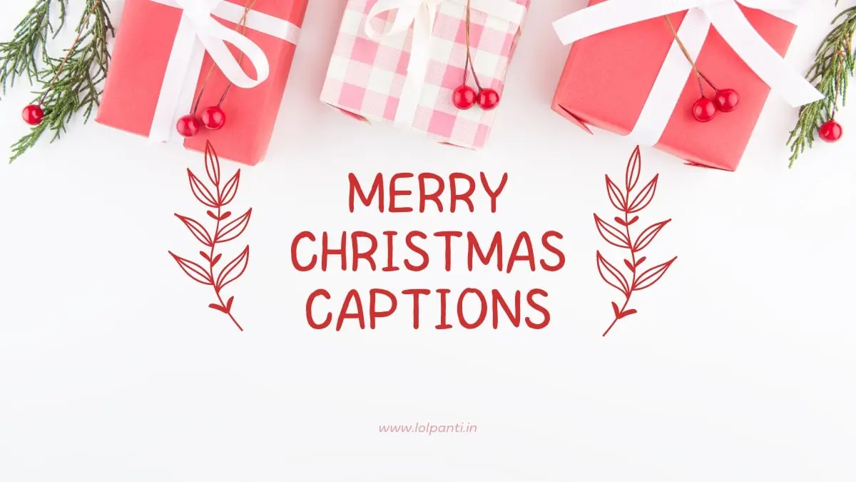merry christmas captions