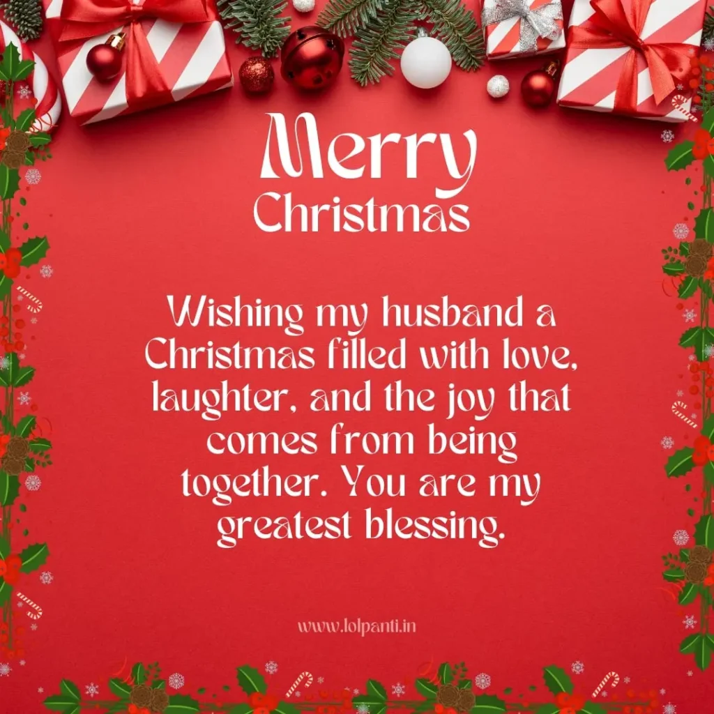 loved christmas messages for him