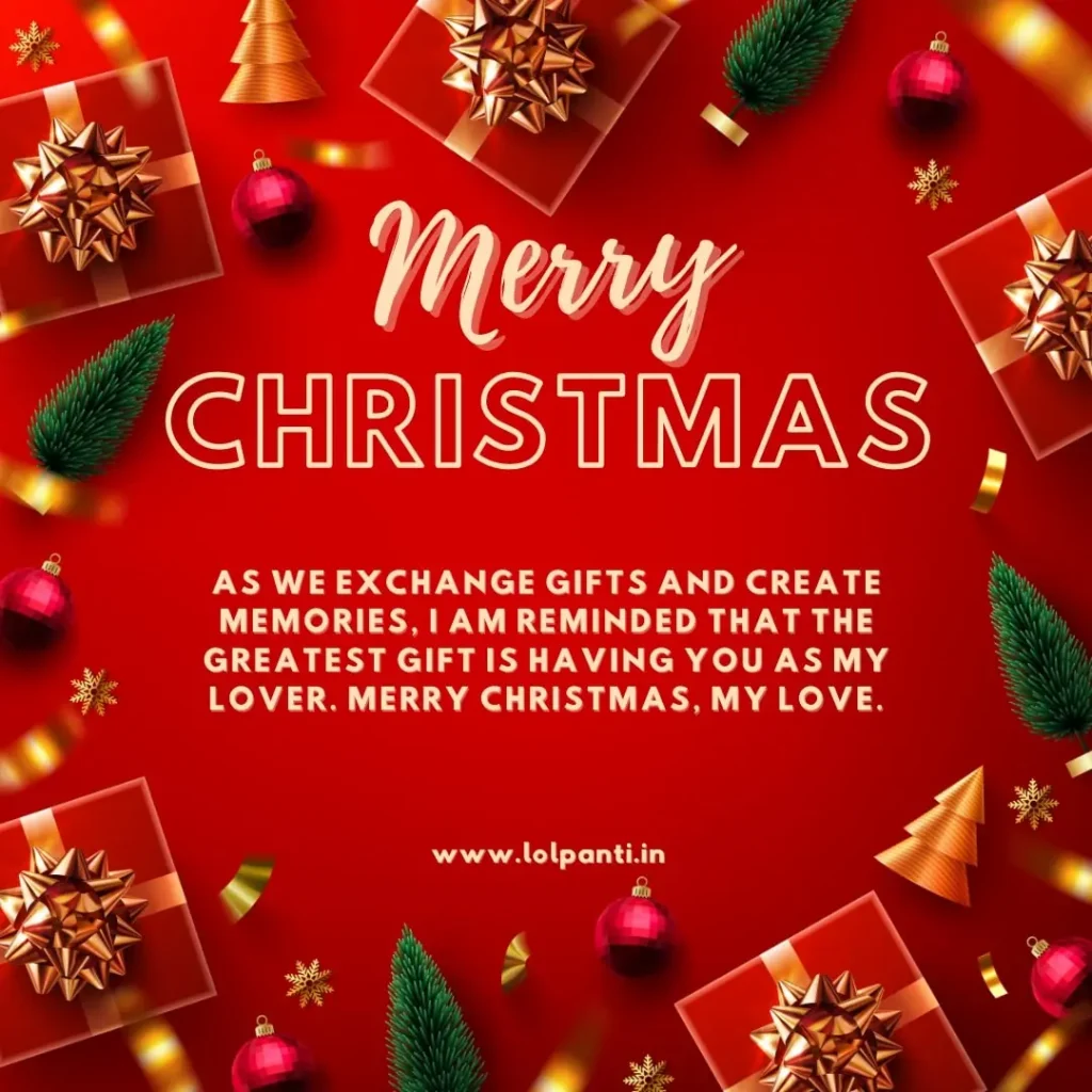 christmas message for crush