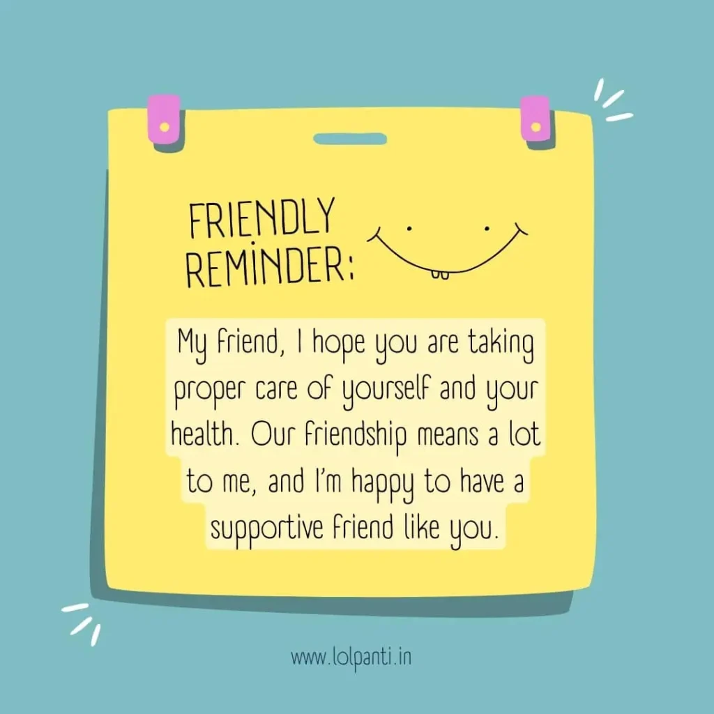 take care message for someone special